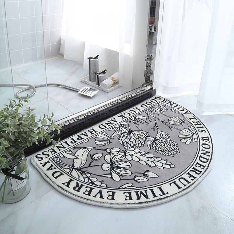Oval Thickened Non-slip Rug