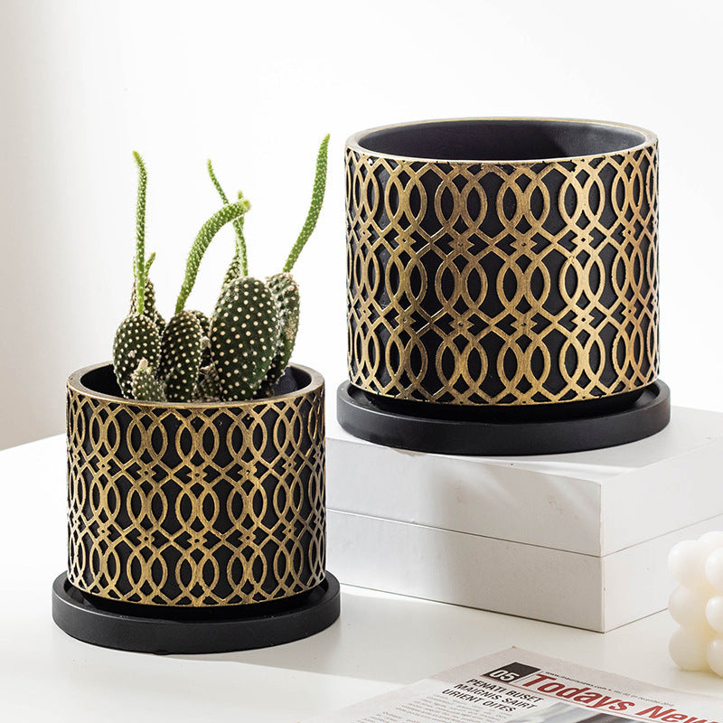 Nordic Decorative Cement Succulent Flower Pot