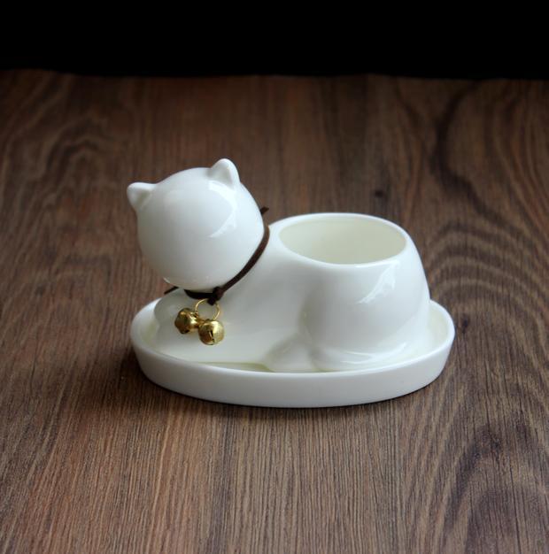 1pc Cartoon Cat Ceramic Planter