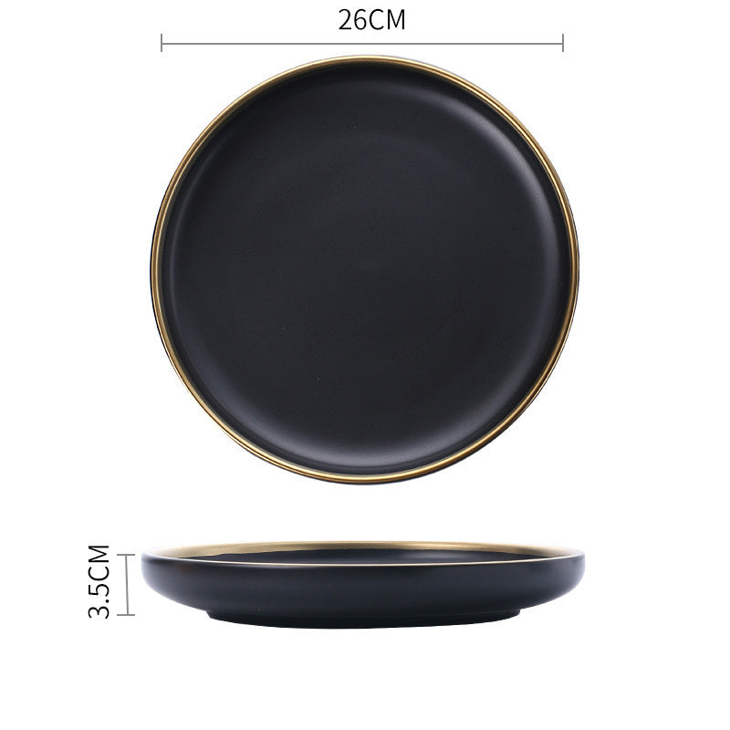 Silver Light Luxury Ceramic Dinnerware