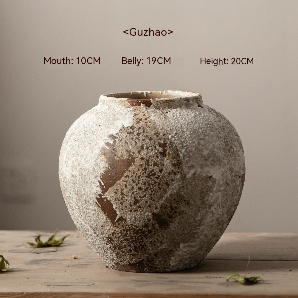 Mottled Retro New Chinese Pottery Pot