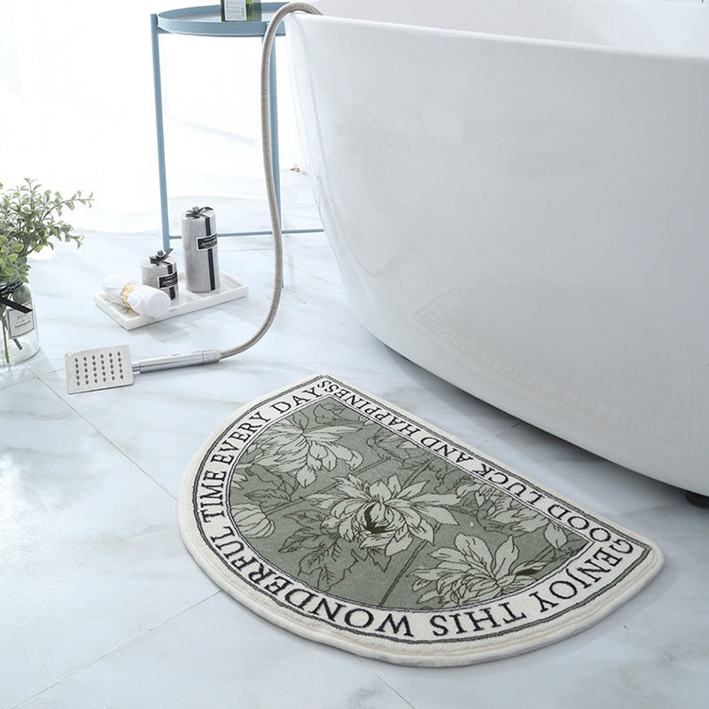 Oval Thickened Non-slip Rug