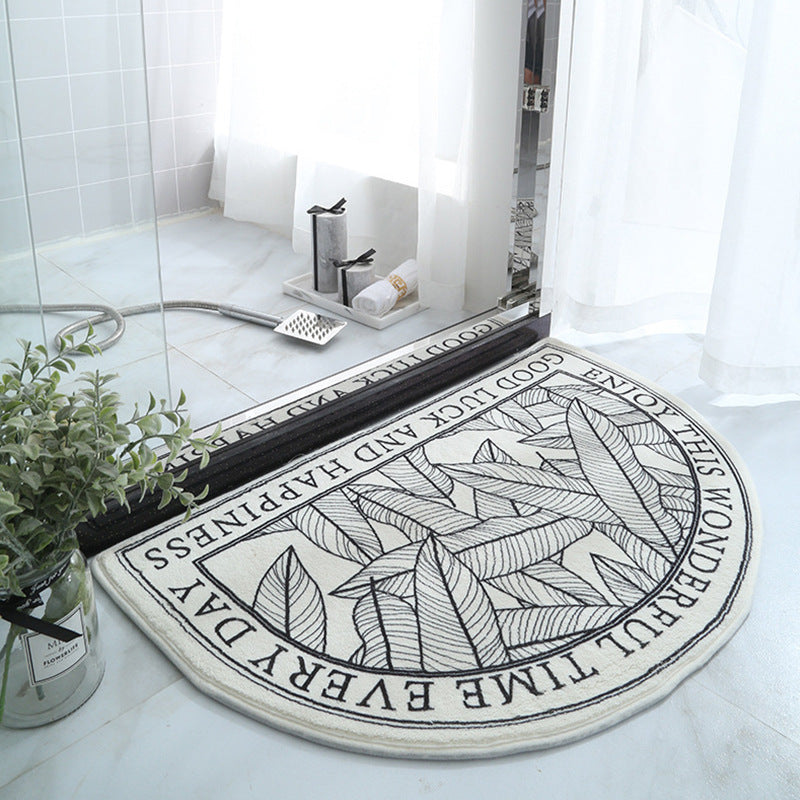 Oval Thickened Non-slip Rug