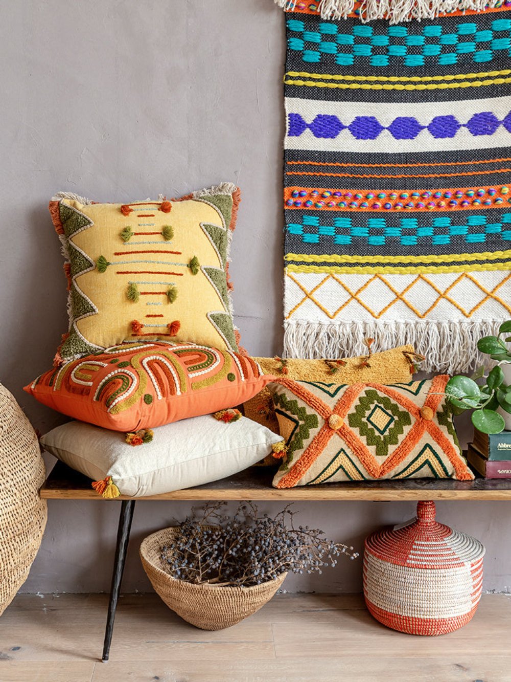 Vintage Handmade Throw Pillows