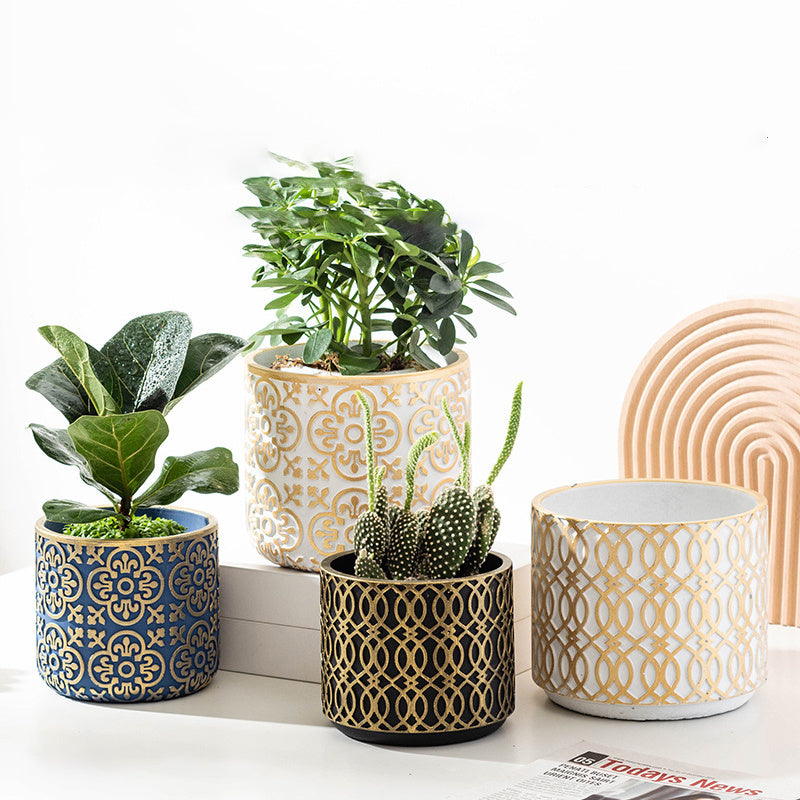 Nordic Decorative Cement Succulent Flower Pot
