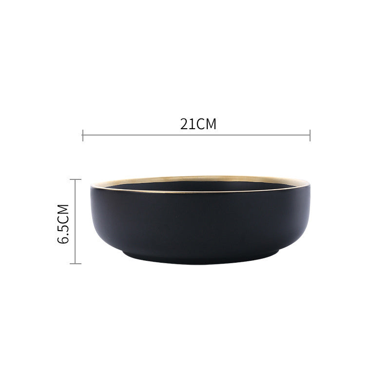 Silver Light Luxury Ceramic Dinnerware