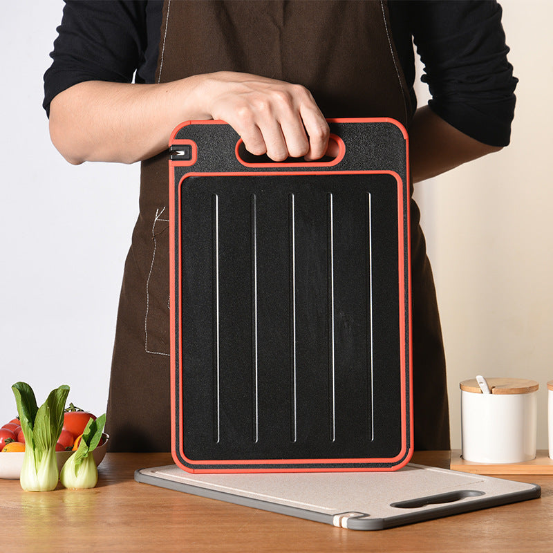 Thawing Cutting Board With Knife Sharpener