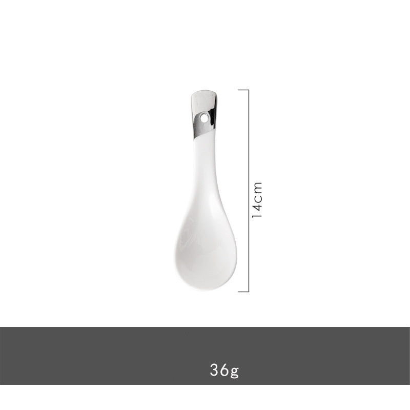 Silver Light Luxury Ceramic Dinnerware