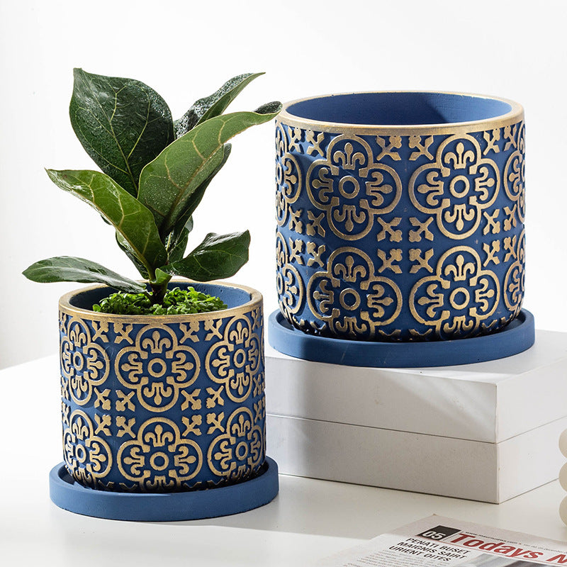 Nordic Decorative Cement Succulent Flower Pot