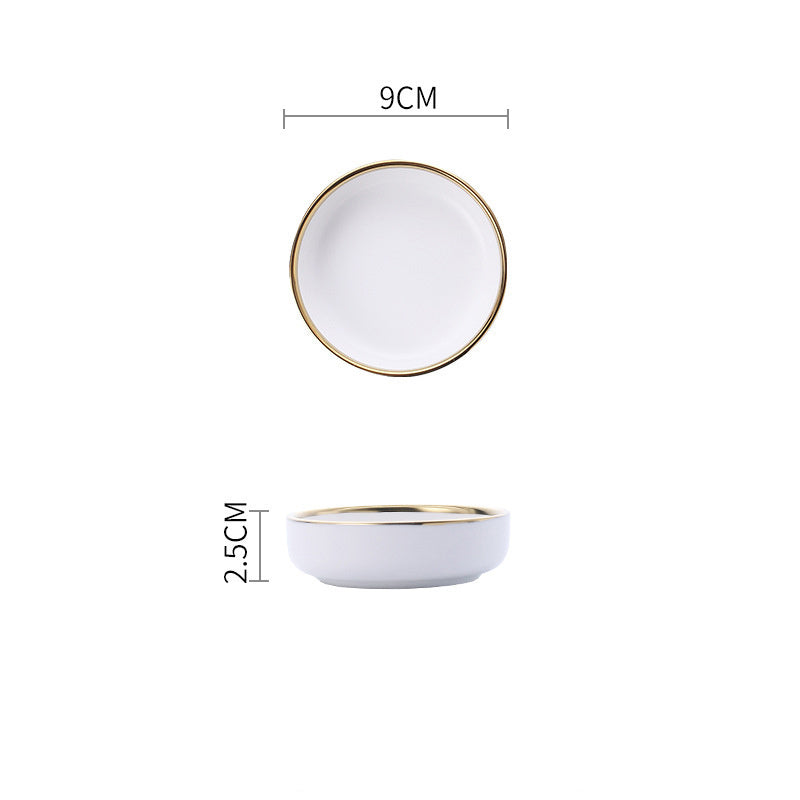 Silver Light Luxury Ceramic Dinnerware